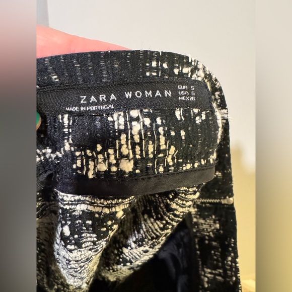 Zara Woman Black and White Women's Skirt size 5 - Picture 8 of 8